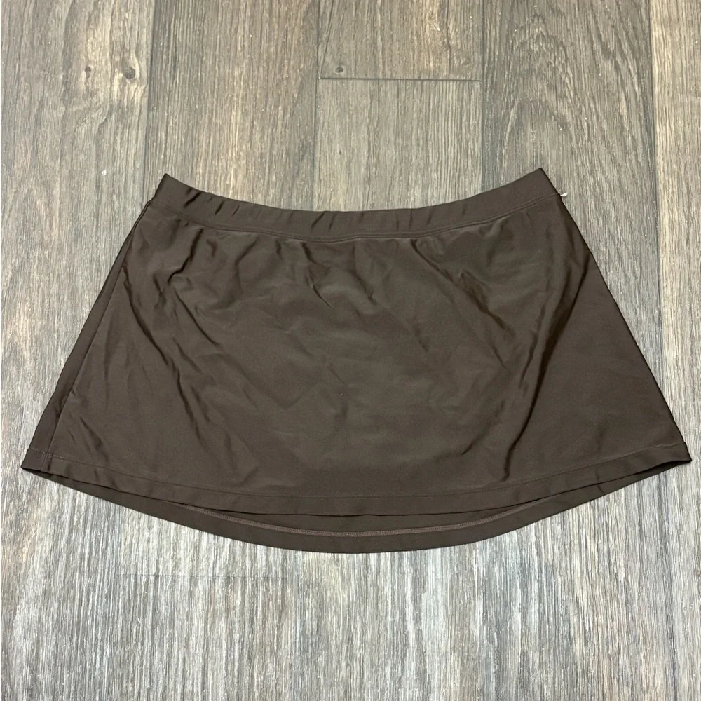 Reebok Brown Swim Skirt - Size Large